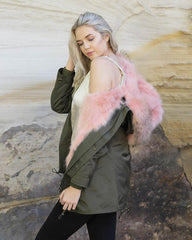 Parka Jacket Green Pink - Women - UGG Specialist Australia