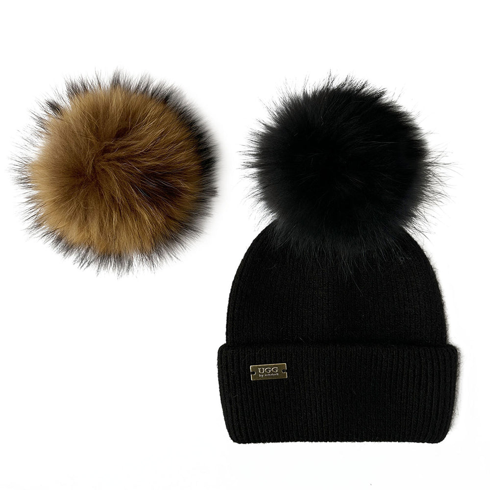 Mitchell-Y Pom Pom UGG Beanies 3P - UGG Specialist Australia