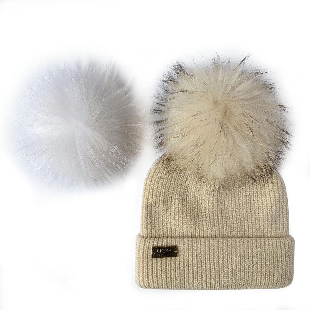 Mitchell-Y Pom Pom UGG Beanies 4P - UGG Specialist Australia