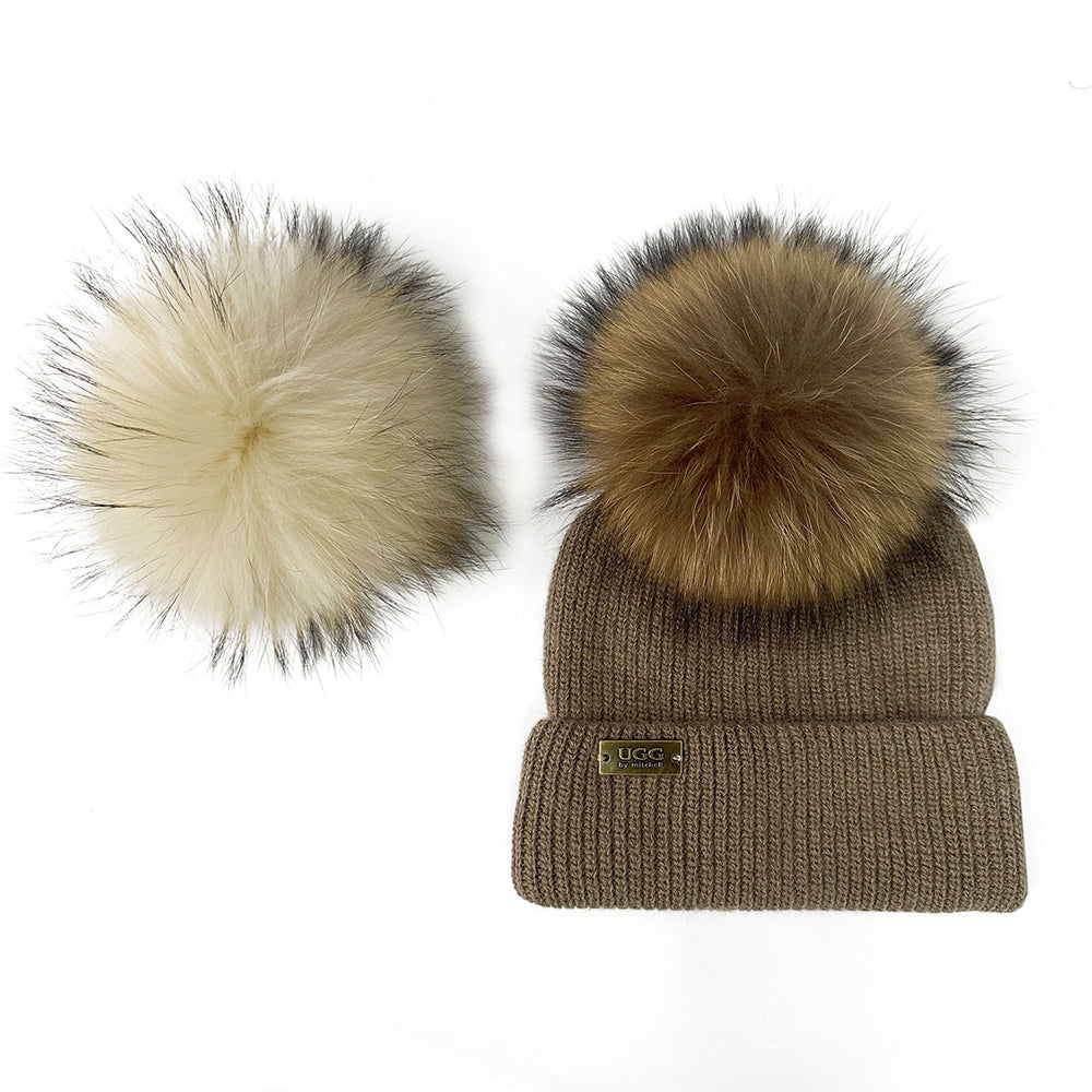 Mitchell-Y Pom Pom UGG Beanies 4P - UGG Specialist Australia