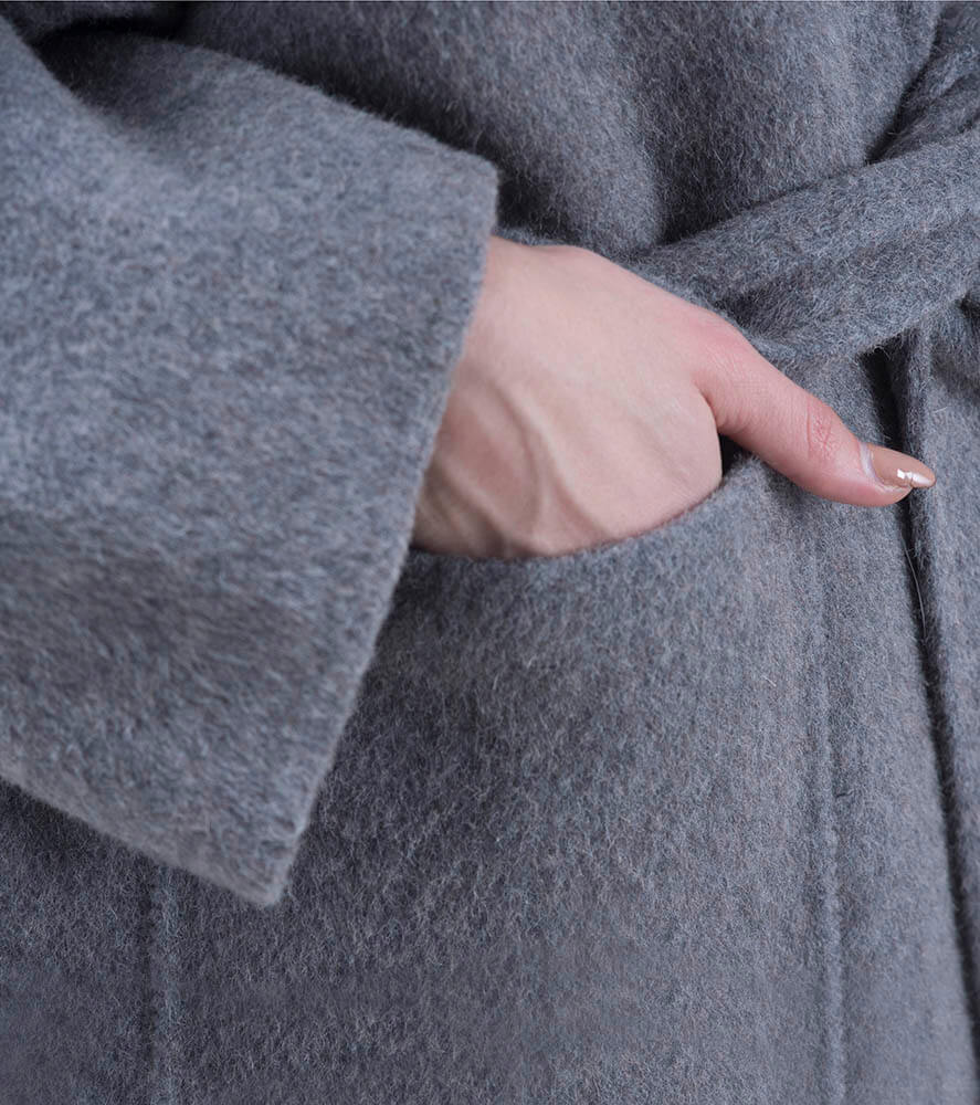 Cashmere Wool Fox Fur Coat - Women - UGG Specialist Australia