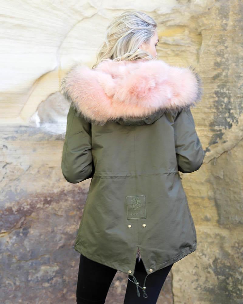 Parka Jacket Green Pink - Women - UGG Specialist Australia