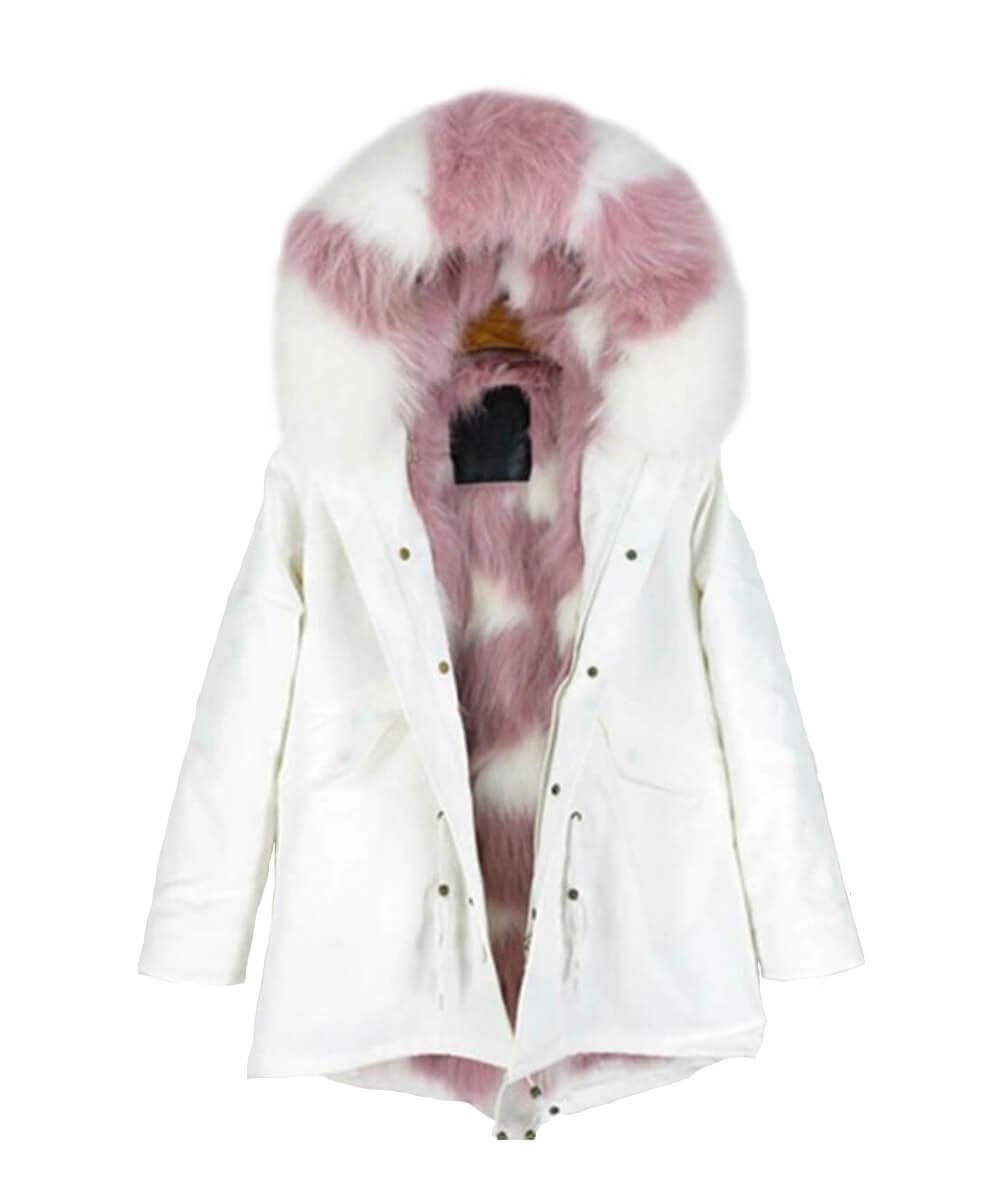 Parka Jacket White & Pink - Women - UGG Specialist Australia